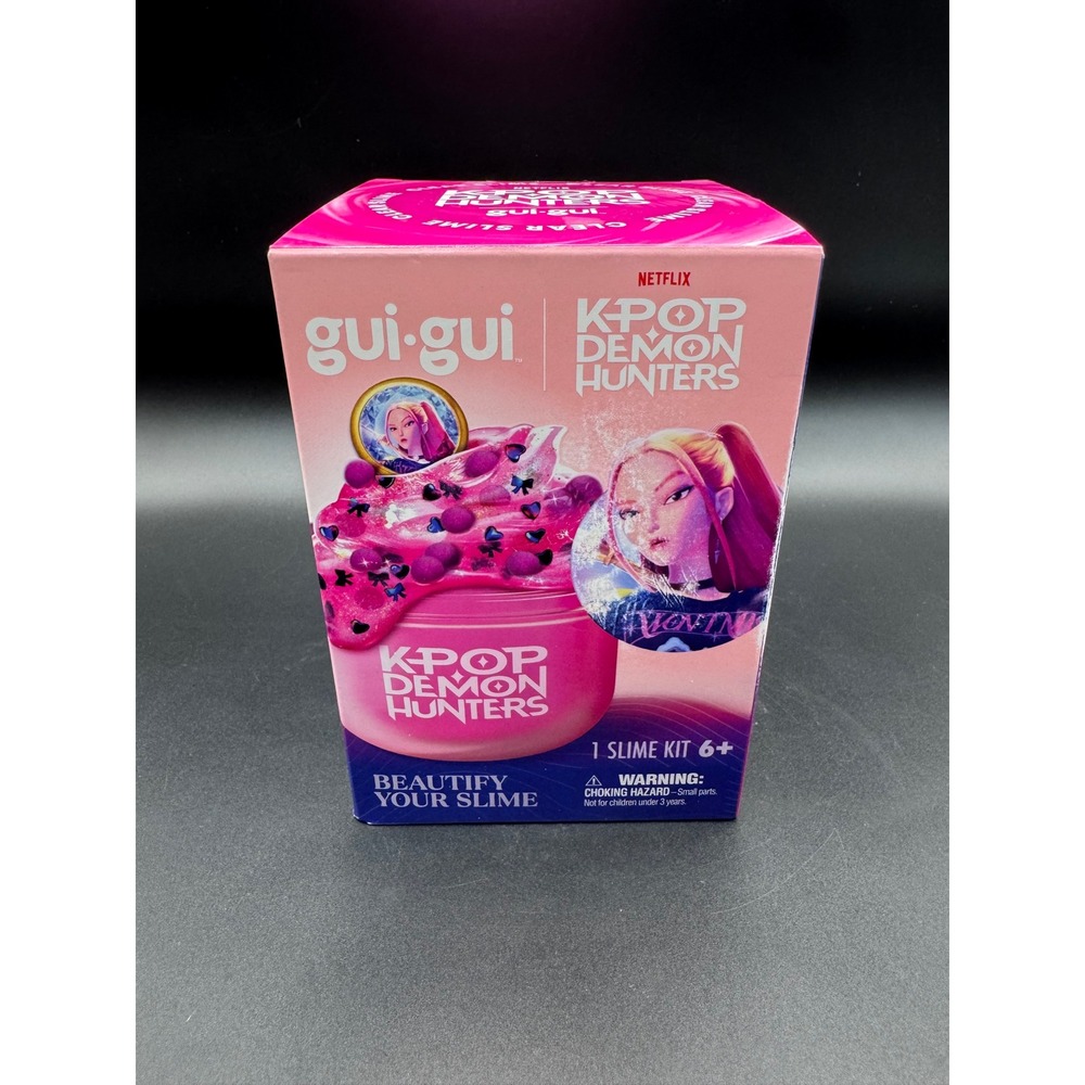 Netflix K-POP Demon Hunters Gui-Gui Slime Kit Mira Clear Pink Moose Toys NEW
